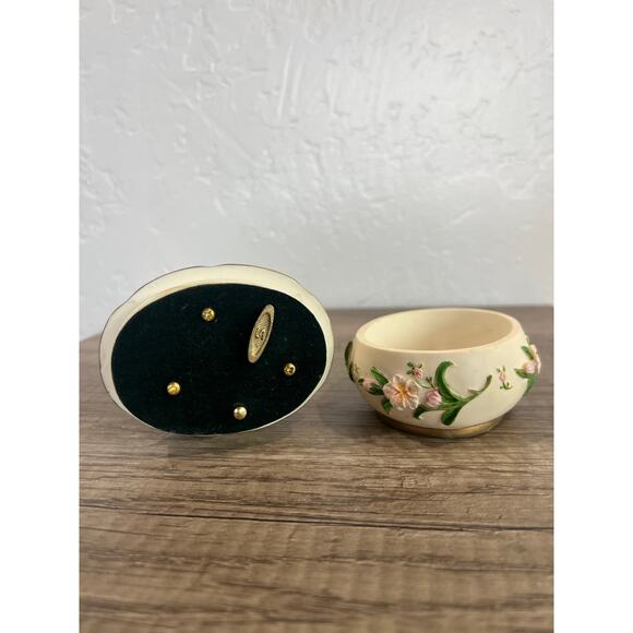 Vintage Heritage House Sing A Song Bird Music Box Trinket Jar- Hawaiian Wedding - Picture 7 of 9